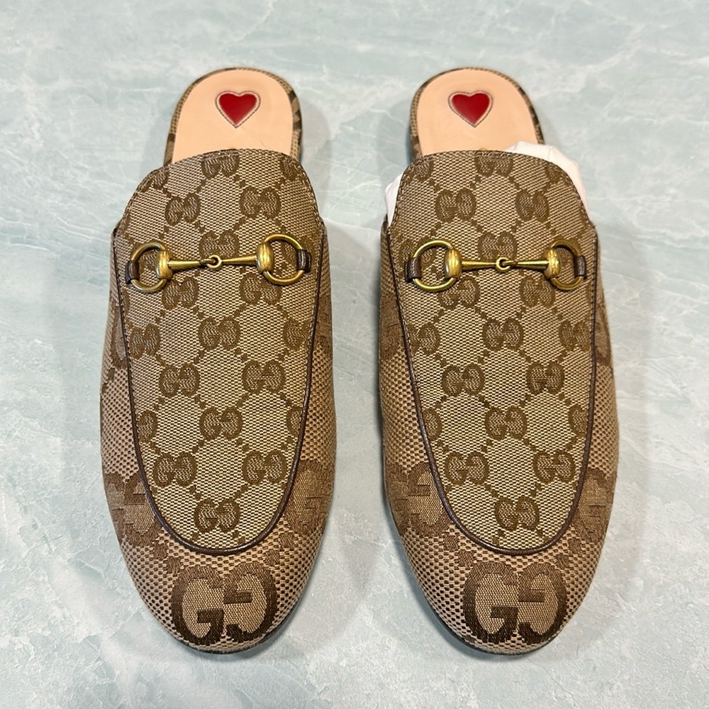 Women’s Gucci Jumbo GG Princetowns 8.5